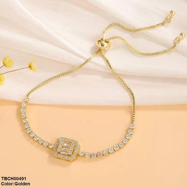 TBCH00491 DNG Square Stone Bracelet Adjustable - TBCH
