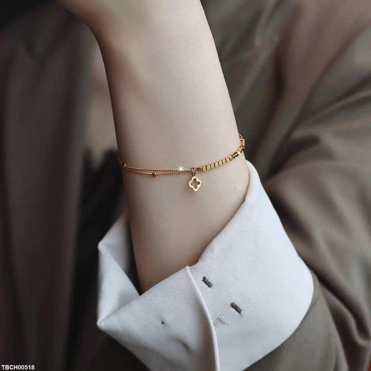 TBCH00518  DGF Stainless Steel Star Chain Bracelet - TBCH