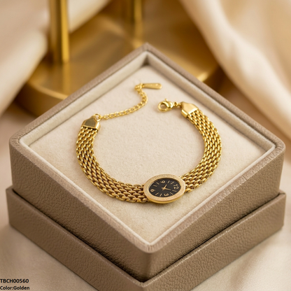 TBCH00560 QSJ Stainless Steel Oval Watch Style Bracelet - TBCH