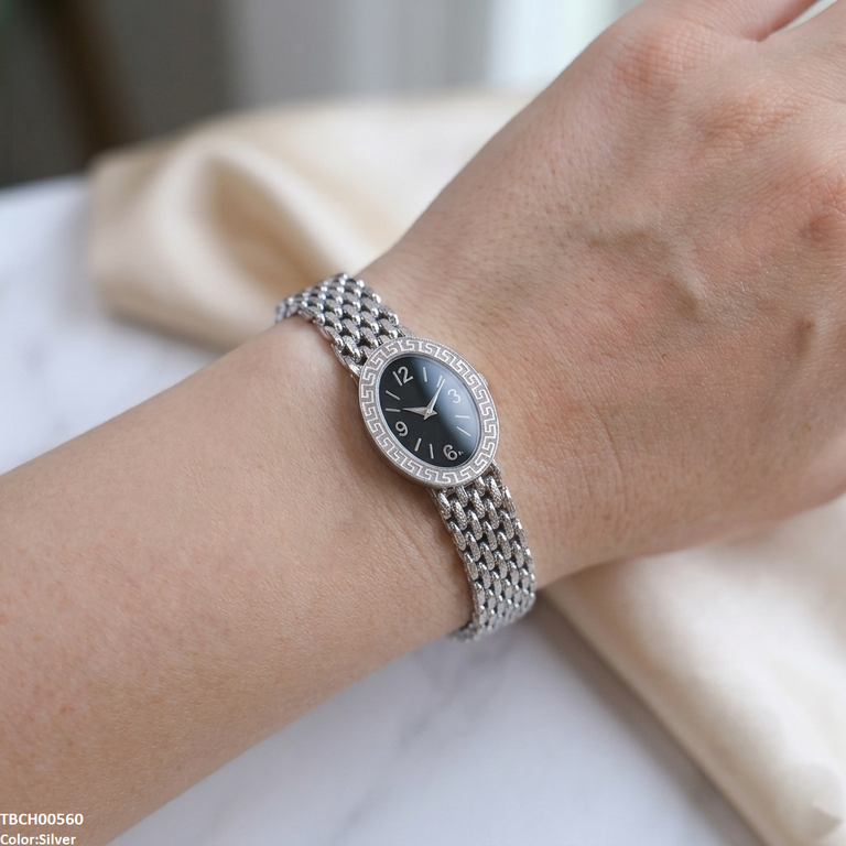 TBCH00560 QSJ Stainless Steel Oval Watch Style Bracelet - TBCH