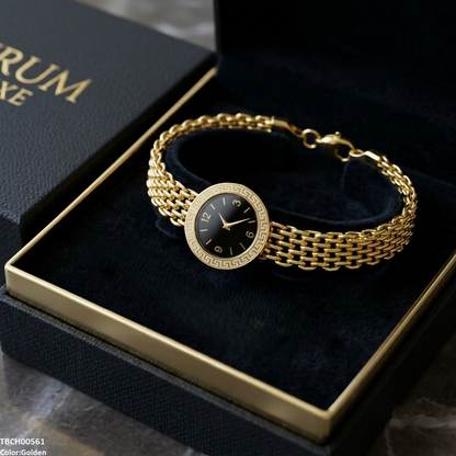 TBCH00561 QSJ Stainless Steel Round Dial Watch Style Bracelet - TBCH