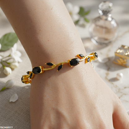 TBCH00577 QSJ Tulip Leaf Round Bracelet - TBCH