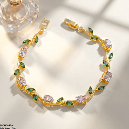 TBCH00579 QSJ Tulip Leaf Round Bracelet - TBCH