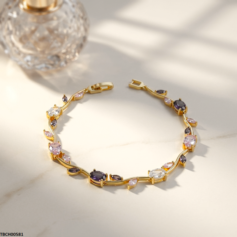 TBCH00581 MSJ Tulip Leaf Multi Bracelet - TBCH