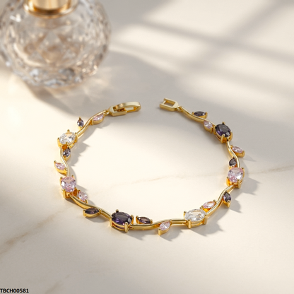 TBCH00581 MSJ Tulip Leaf Multi Bracelet - TBCH