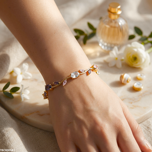 TBCH00581 MSJ Tulip Leaf Multi Bracelet - TBCH