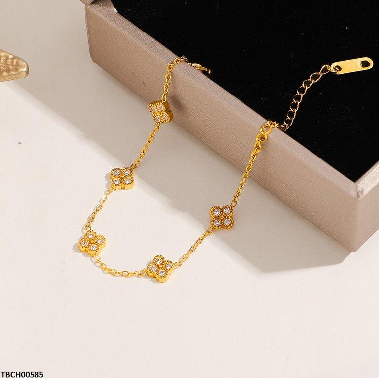 TBCH00585 DGF Stainless Steel Star Wrist Flower Bracelet - TBCH