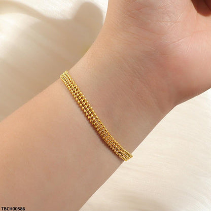 TBCH00586  DGF Stainless Steel Mini Bead Link Bracelet - TBCH