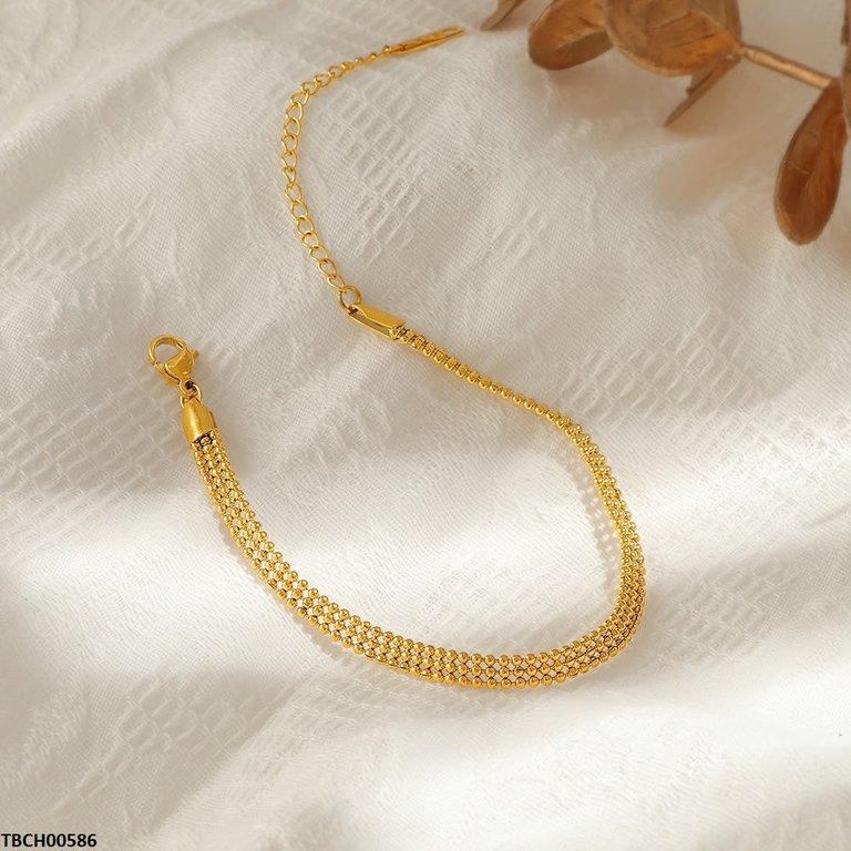 TBCH00586  DGF Stainless Steel Mini Bead Link Bracelet - TBCH