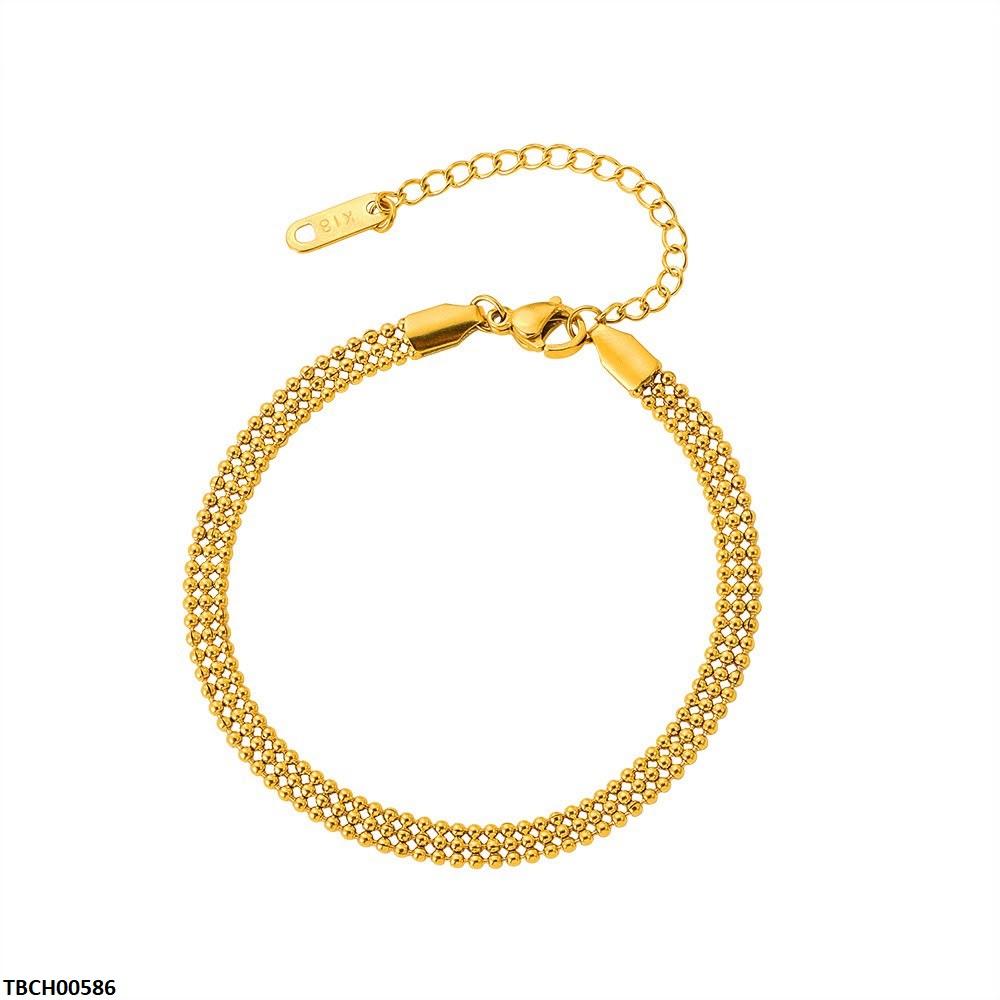 TBCH00586  DGF Stainless Steel Mini Bead Link Bracelet - TBCH