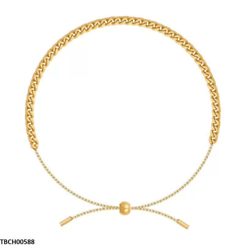 TBCH00588  DGF Stainless Stee Cuban Link Bracelet - TBCH