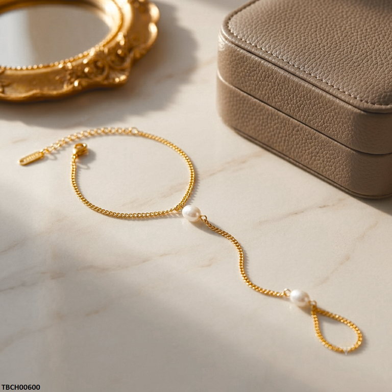 TBCH00600 QSJ Stainless Steel Pearl Bracelet - TBCH