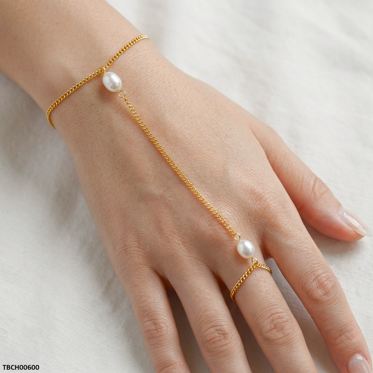 TBCH00600 QSJ Stainless Steel Pearl Bracelet - TBCH