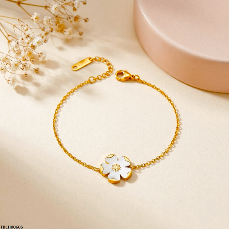 TBCH00605 MSJ Stainless Steel Flower  Bracelet - TBCH