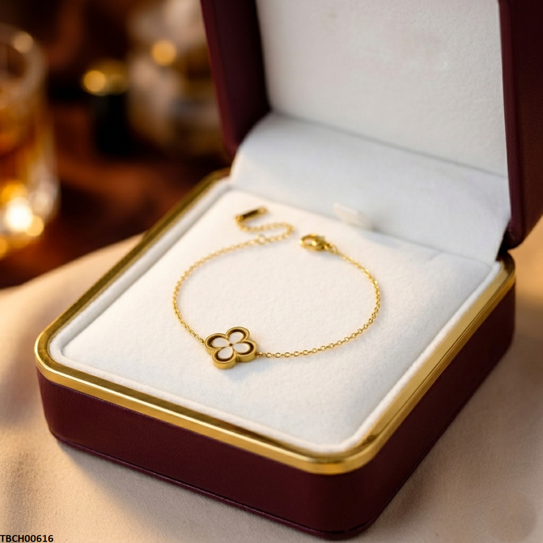TBCH00616 MSJ Stainless Steel Flower Bracelet - TBCH