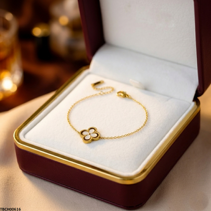 TBCH00616 MSJ Stainless Steel Flower Bracelet - TBCH