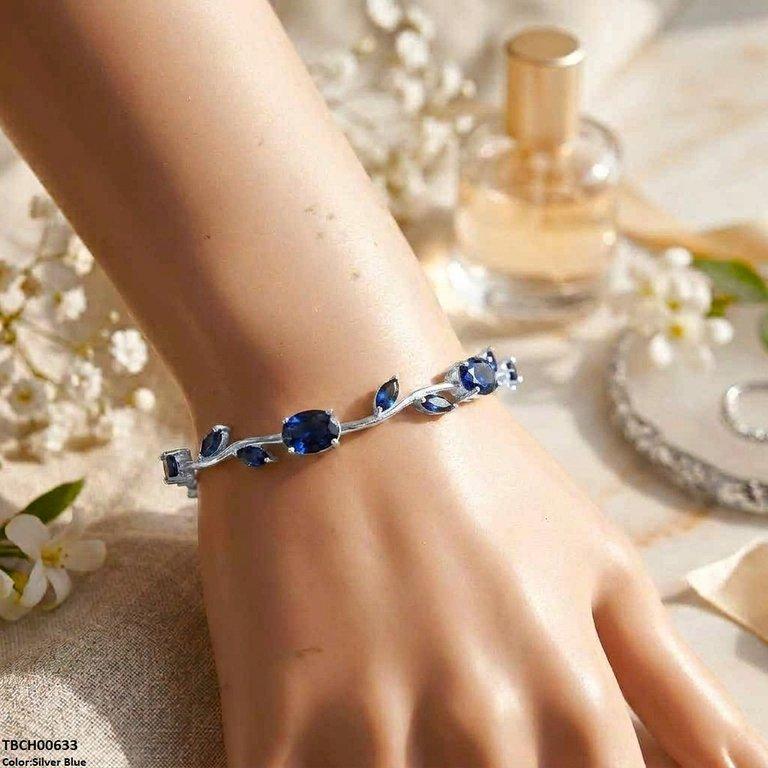 TBCH00633 DNG High ZIRCON Tulip Leaf Bracelet - TBCH
