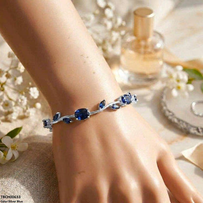 TBCH00633 DNG High ZIRCON Tulip Leaf Bracelet - TBCH