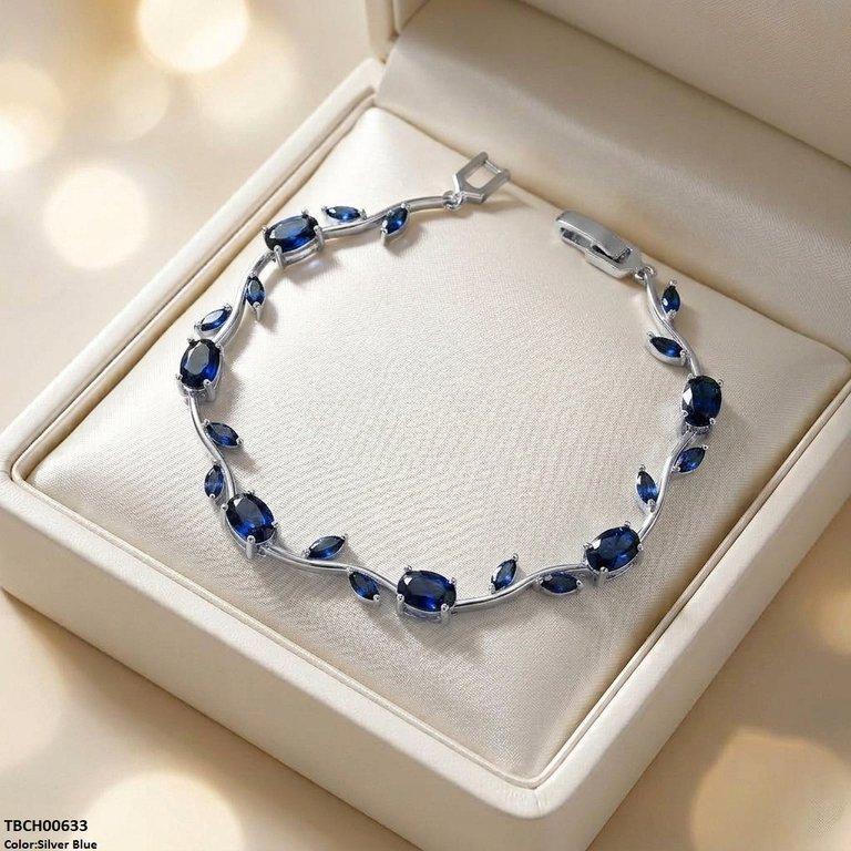 TBCH00633 DNG High ZIRCON Tulip Leaf Bracelet - TBCH