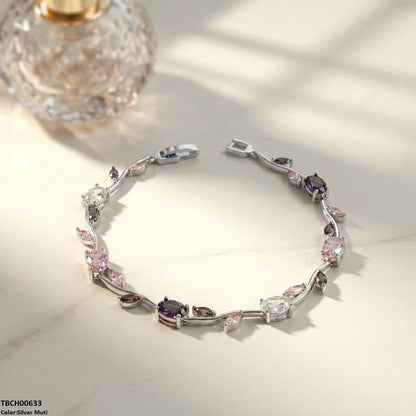 TBCH00633 DNG High ZIRCON Tulip Leaf Bracelet - TBCH