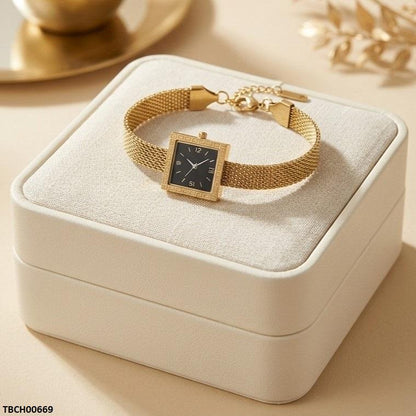 TBCH00669 QSJ Stainless Steel Square Watch Design Bracelet - TBCH