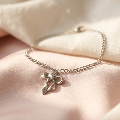 TBCH00673  MZM Bow Stainless Steel Adjustable Bracelet - TBCH