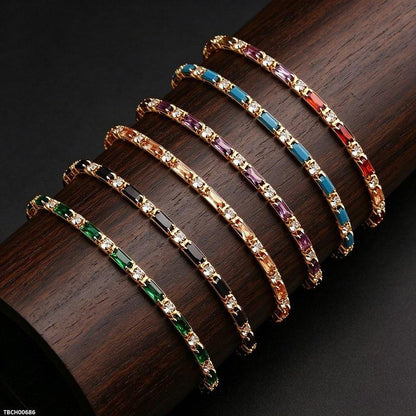 TBCH00686 BYJ Rectangle Zircon Bracelet - TBCH