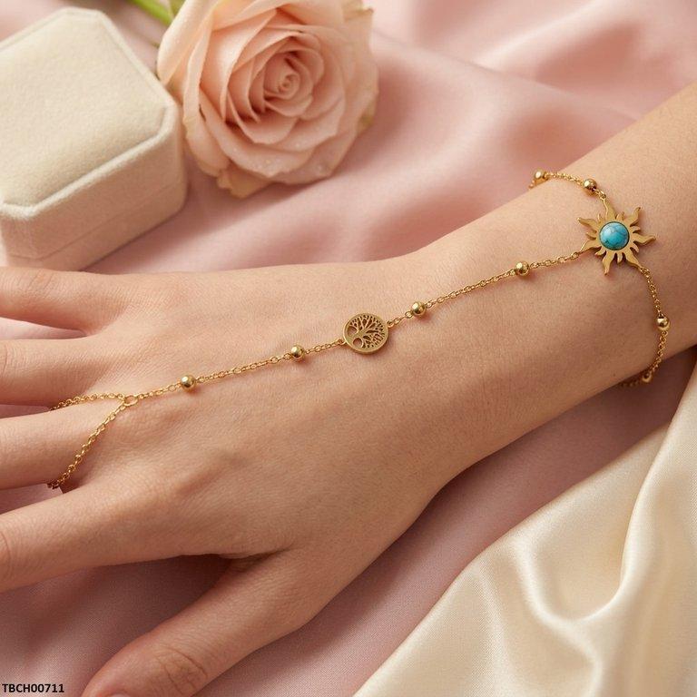 TBCH00711 TNR Stainless Steel SUN Angla Bracelet Adjustable - TBCH