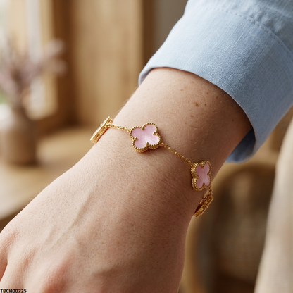 TBCH00725 TNR Flower Stainless Steel Bracelet Adjustable - TBCH