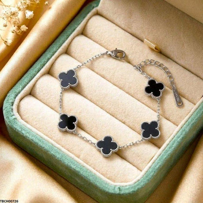 TBCH00726 TNR Flower Stainless Steel Bracelet Adjustable - TBCH