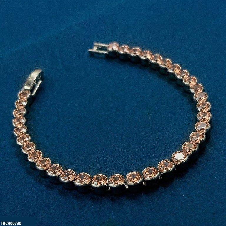 TBCH00730 WKO Imp Link Round Zircon Bracelet - TBCH