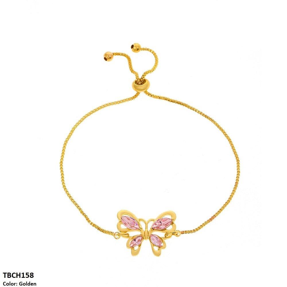 TBCH158 QWN Butterfly/Box Chain Hand Bracelet