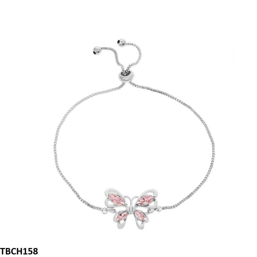 TBCH158 QWN Butterfly/Box Chain Hand Bracelet
