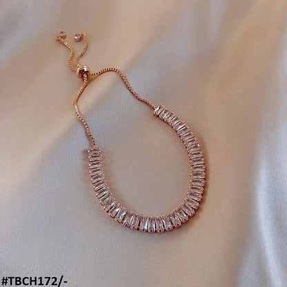 TBCH172 XST Baguette Joint Hand Bracelet Adjustable