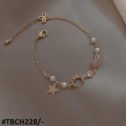 TBCH228 XST Charms & Beads Chain Bracelet Adjustable