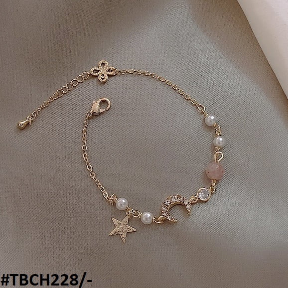 TBCH228 XST Charms & Beads Chain Bracelet Adjustable