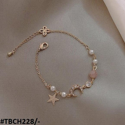 TBCH228 XST Charms & Beads Chain Bracelet Adjustable