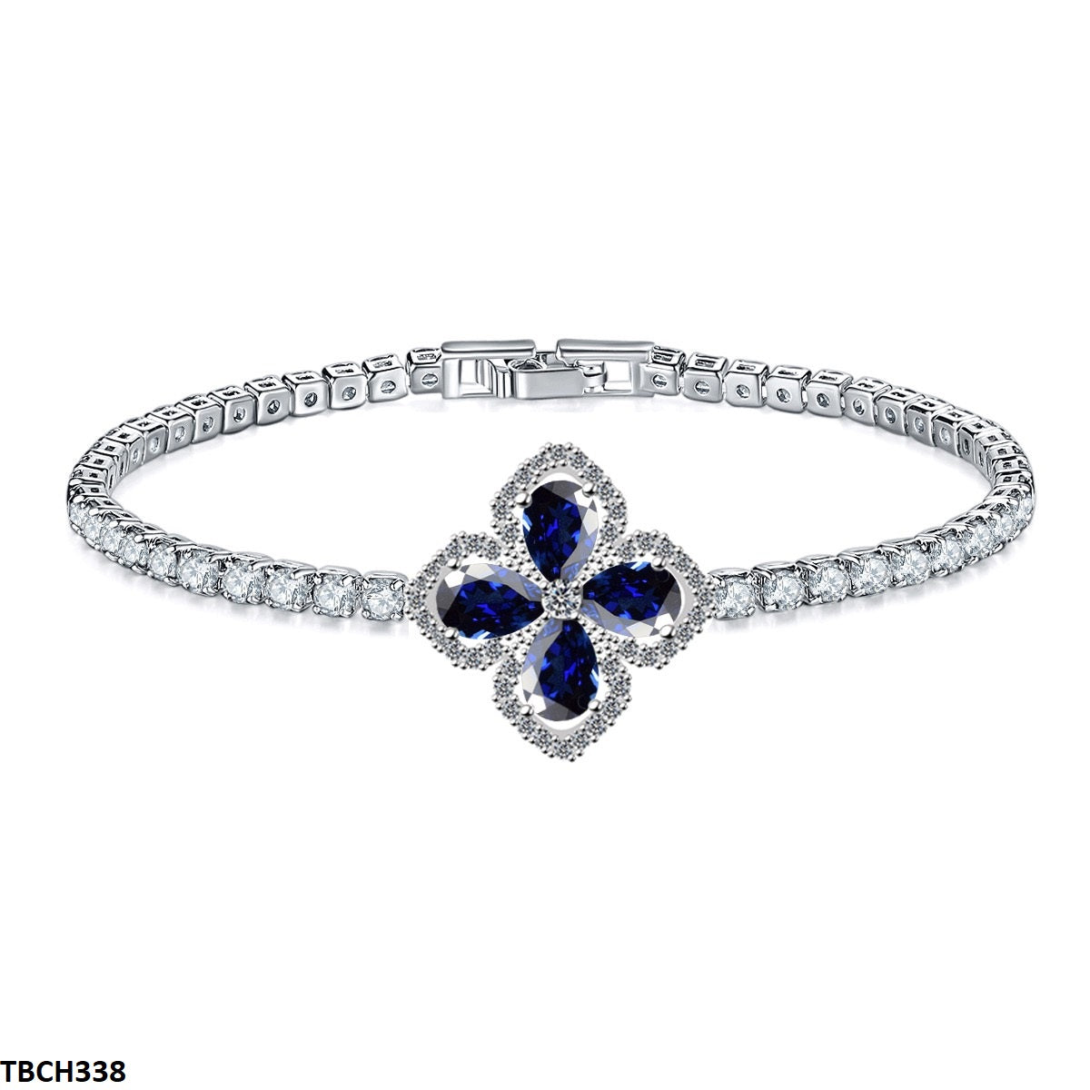 TBCH338 WKO Imp Flower Tear Bracelet