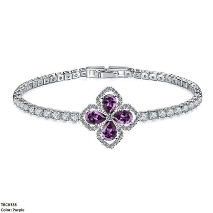 TBCH338 WKO Imp Flower Tear Bracelet