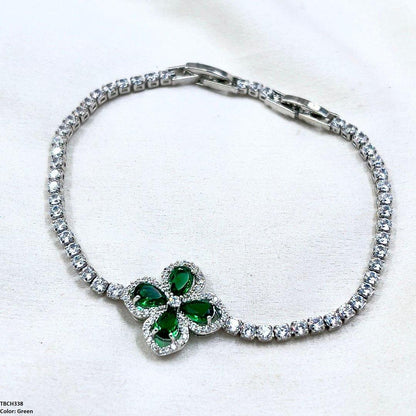 TBCH338 WKO Imp Flower Tear Bracelet