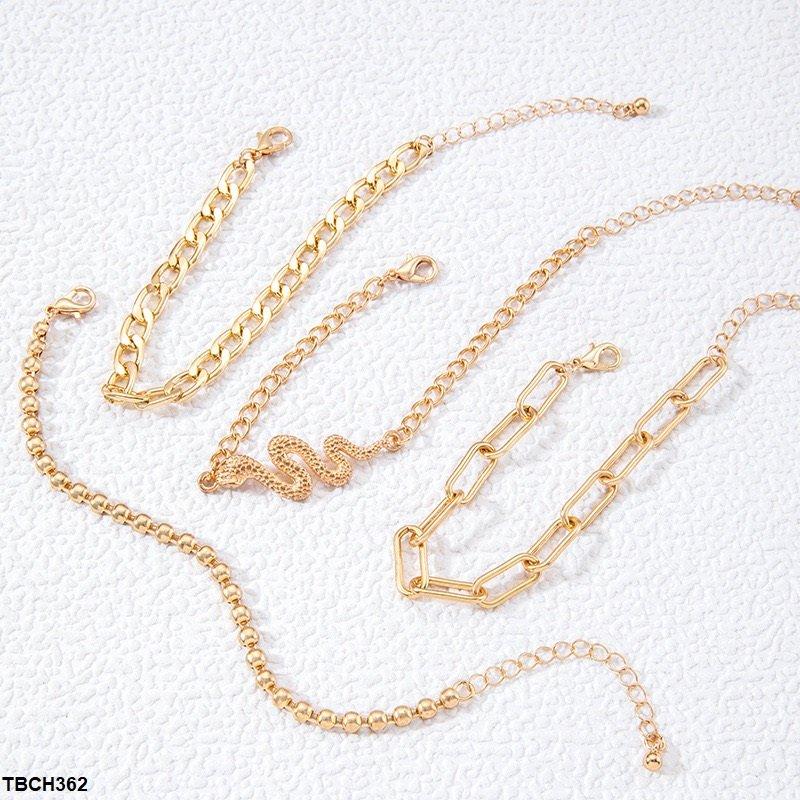 TBCH362 YYE Snake 4 Chain Hand Bracelet