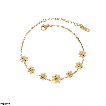 TBCH372 DGF Flower Stainless Steel Bracelet