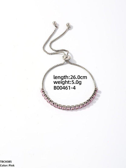 TBCH385 WKO Baguette Layered Bracelet