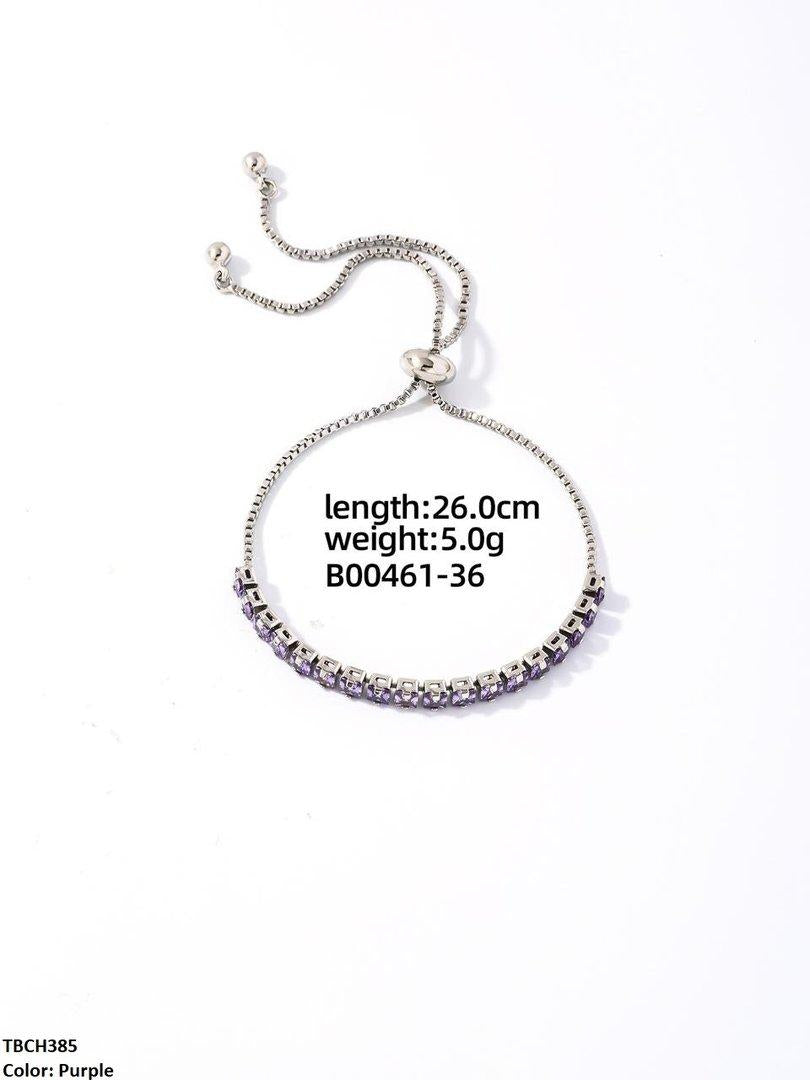 TBCH385 WKO Baguette Layered Bracelet