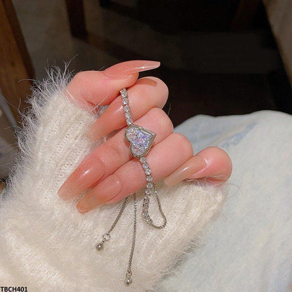 TBCH401 HJF Heart Bracelet Adjustable