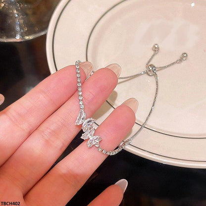 TBCH402 HJF Double Butterfly Bracelet Adjustable