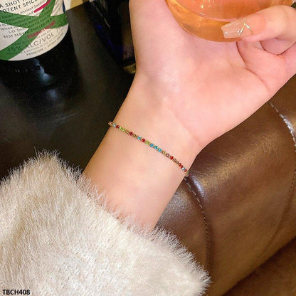 TBCH408 HJF Multi Stone Bracelet Adjustable