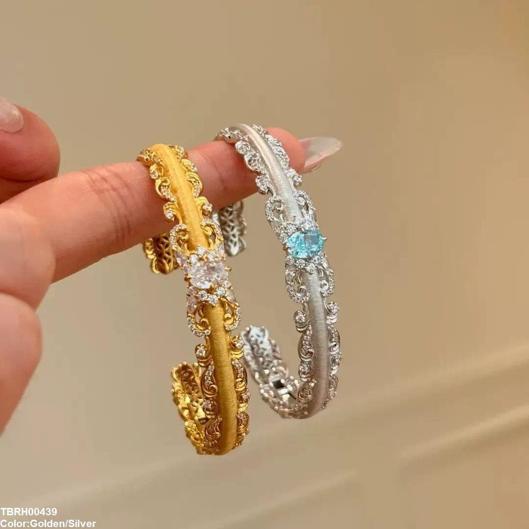 TBRH00439 WNS Oval Stone Bracelet - TBRH