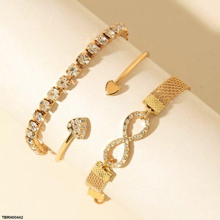 TBRH00442 YYE  Infinite Stone Bracelet Set  - TBRH