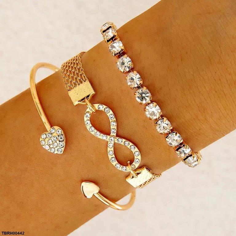 TBRH00442 YYE  Infinite Stone Bracelet Set  - TBRH